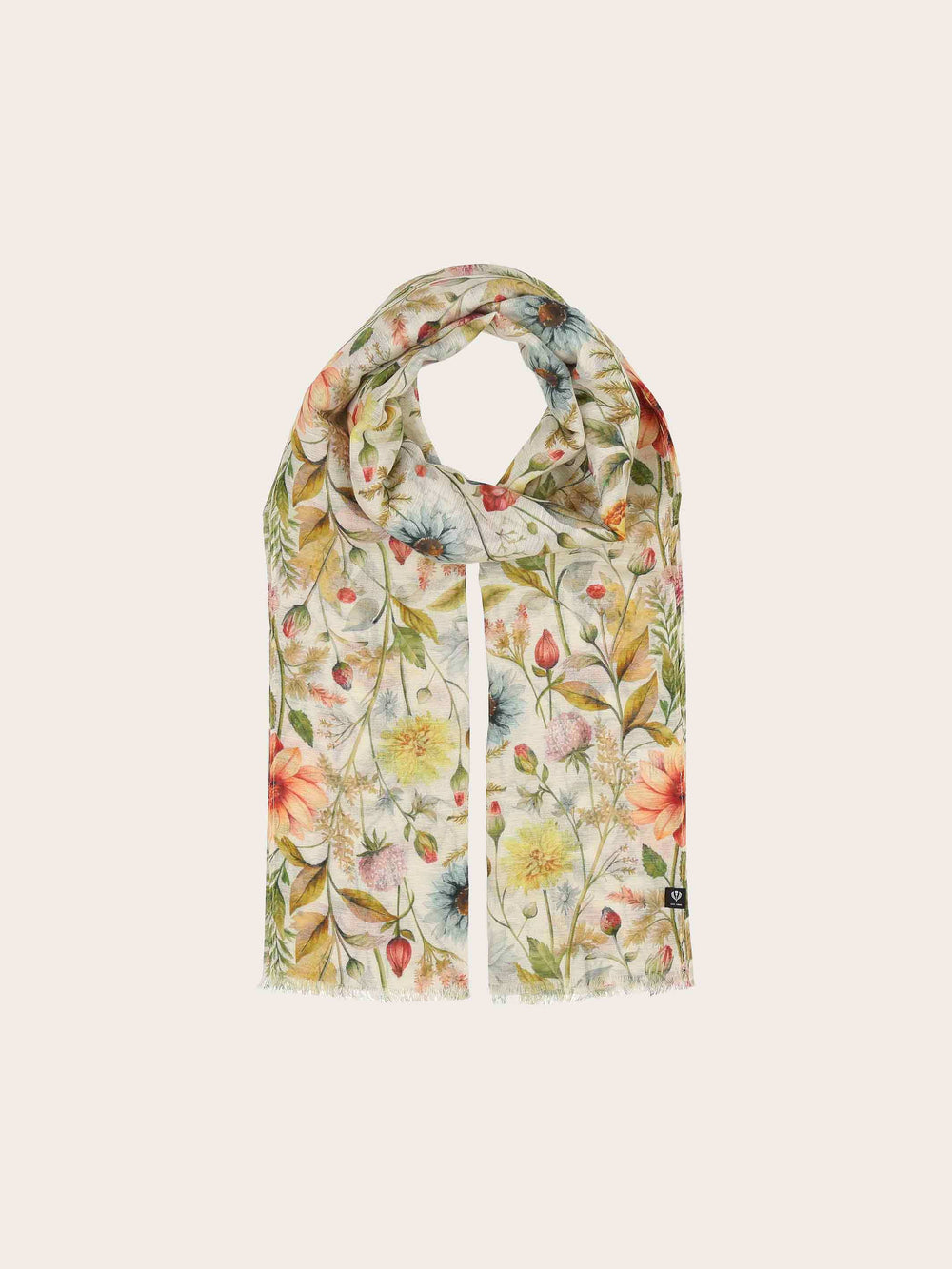 Schal mit Blumen-Print im Vintage-Design