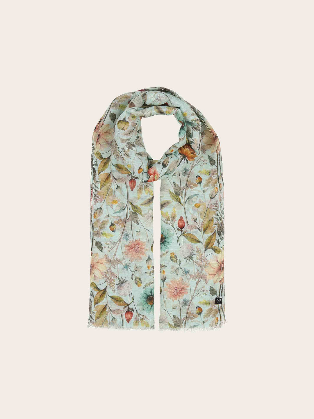 Schal mit Blumen-Print im Vintage-Design