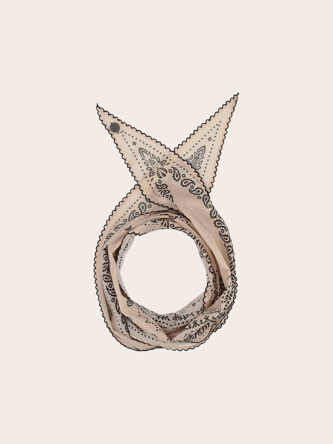 Diamond Shape Tuch mit Paisley-Design aus Baumwolle