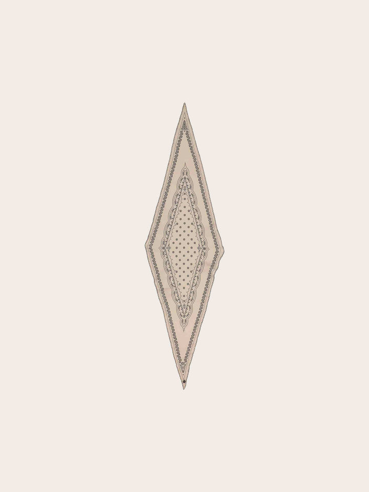 Diamond Shape Tuch mit Paisley-Design aus Baumwolle