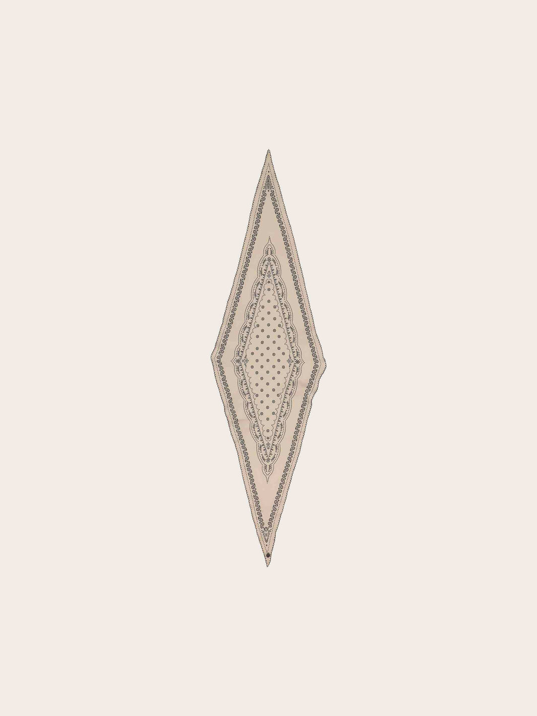 Diamond Shape Tuch mit Paisley-Design aus Baumwolle