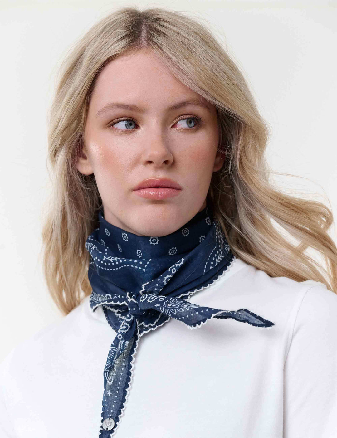 Diamond Shape Tuch mit Paisley-Design aus Baumwolle