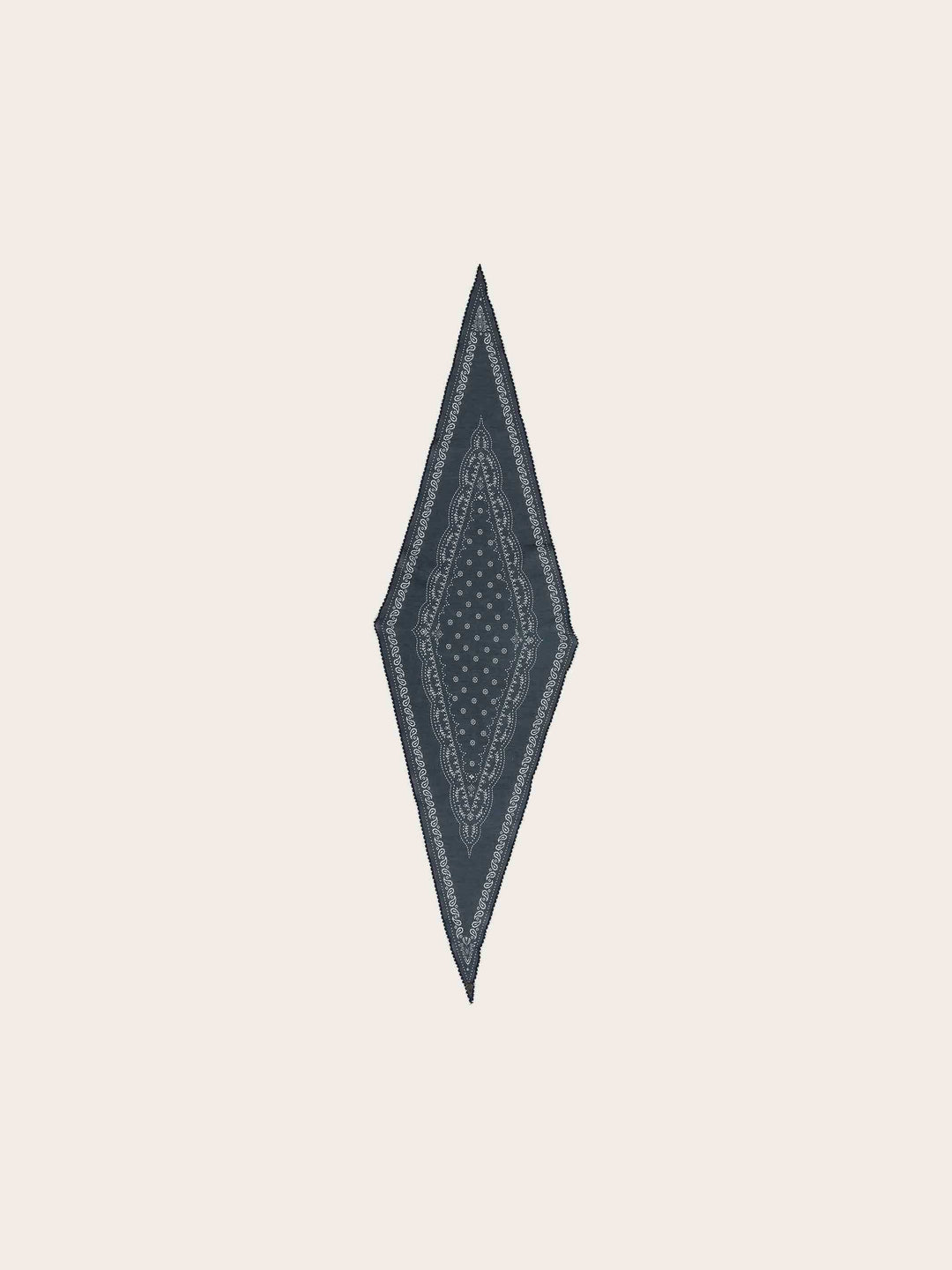 Diamond Shape Tuch mit Paisley-Design aus Baumwolle