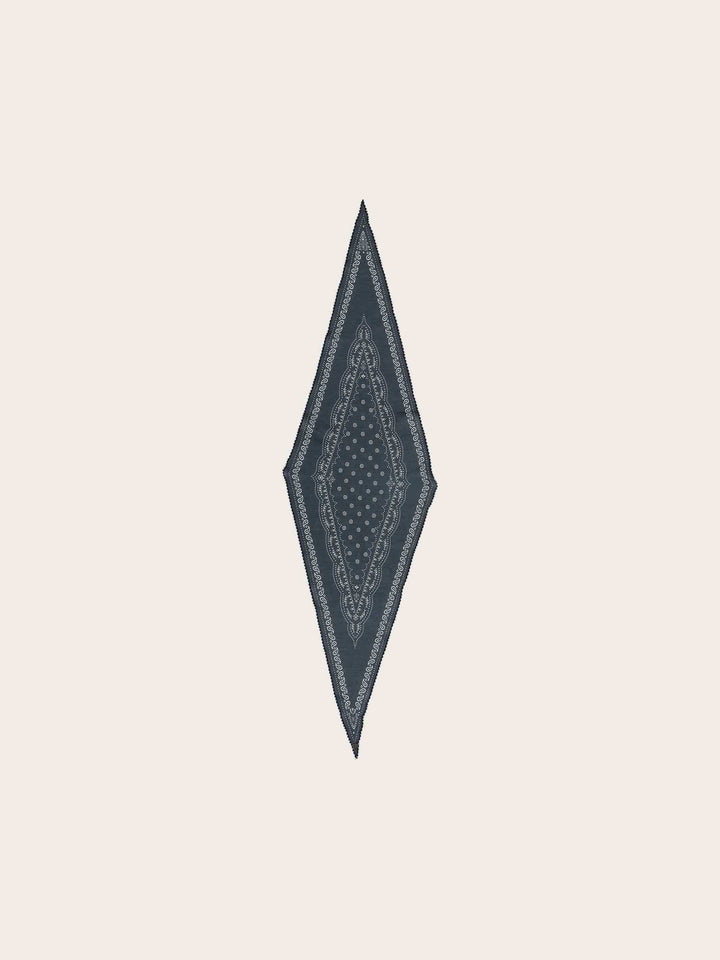 Diamond Shape Tuch mit Paisley-Design aus Baumwolle
