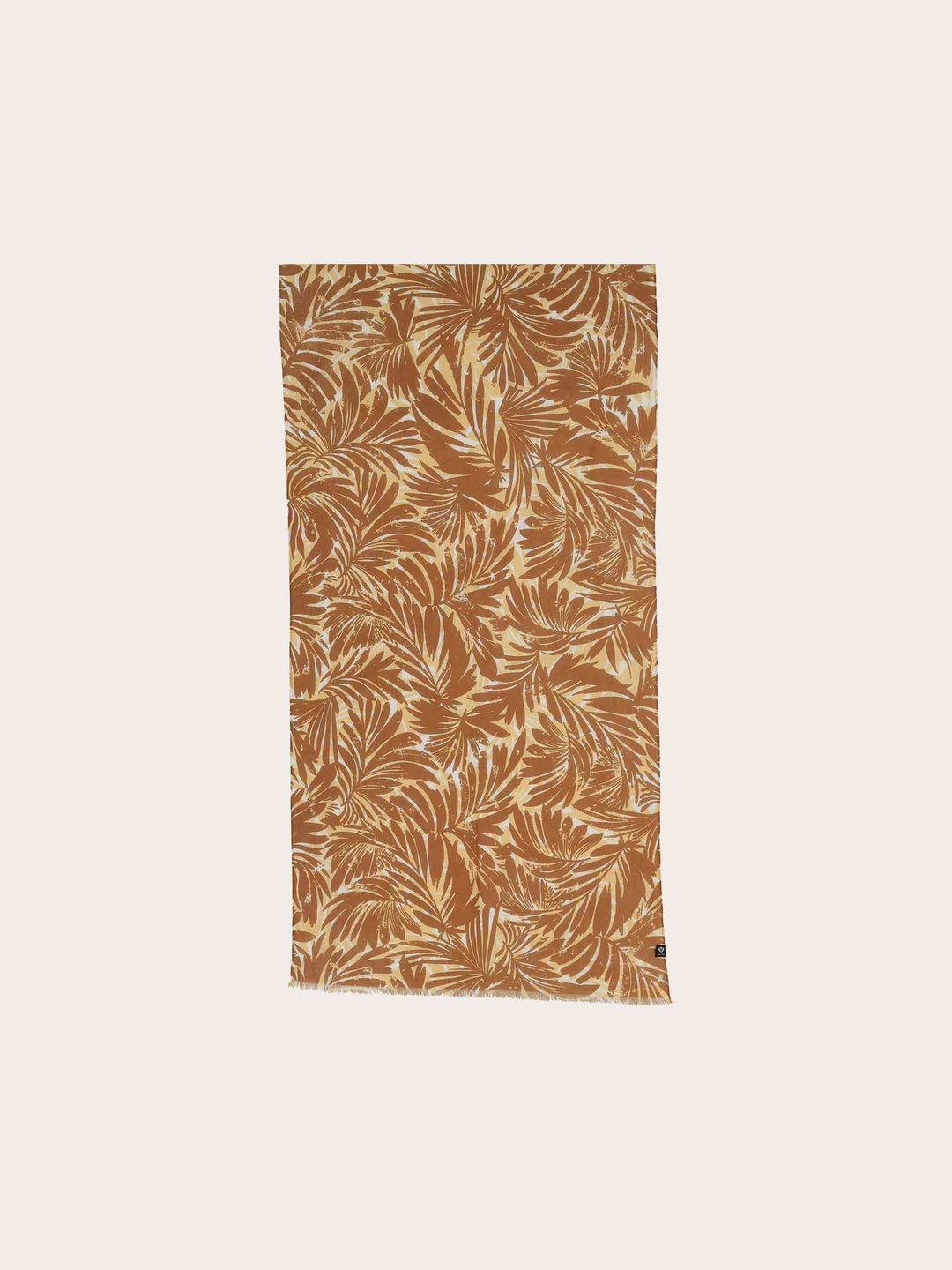 Schal mit Palmenblatt-Design aus reiner Baumwolle