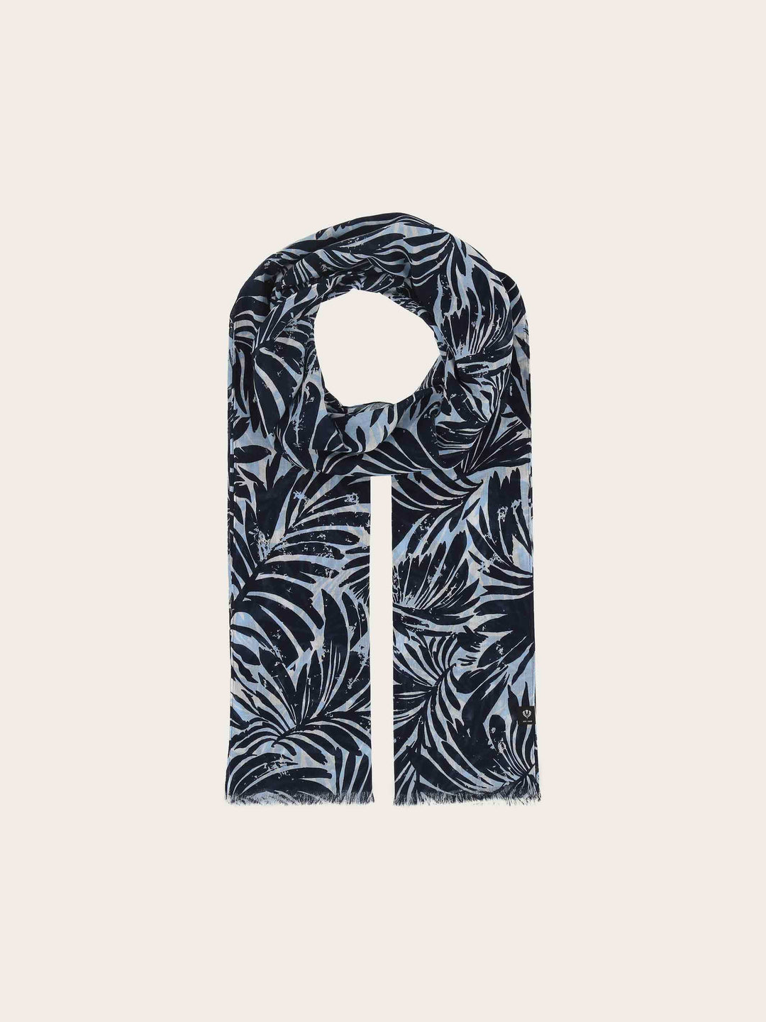 Schal mit Palmenblatt-Design aus reiner Baumwolle
