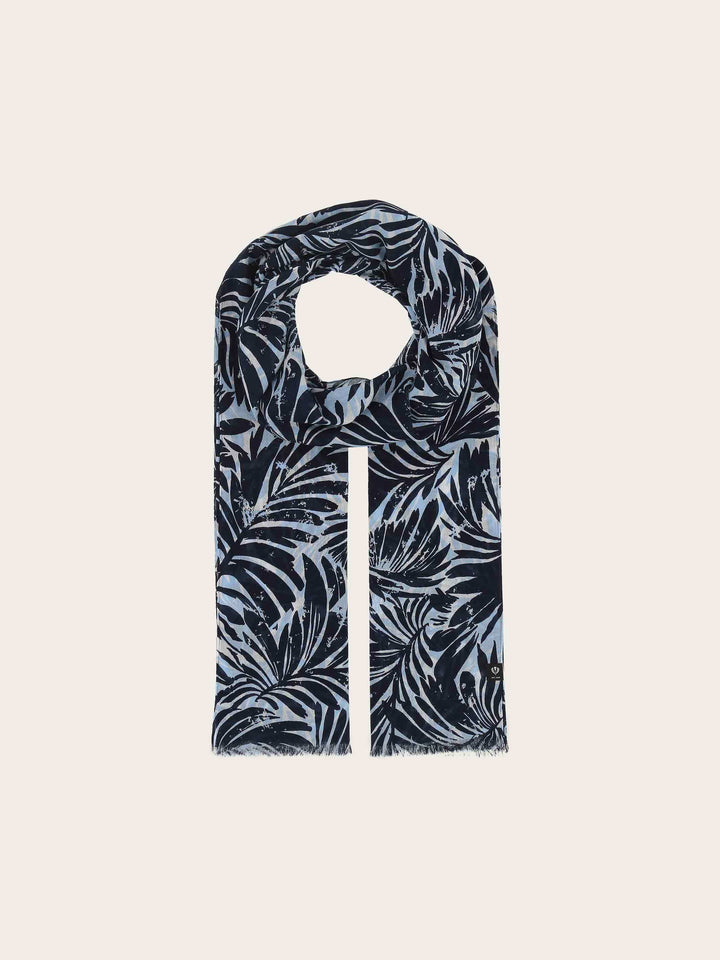 Schal mit Palmenblatt-Design aus reiner Baumwolle