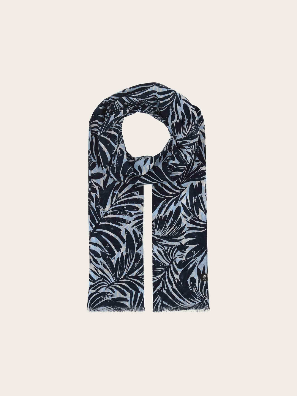 Schal mit Palmenblatt-Design aus reiner Baumwolle