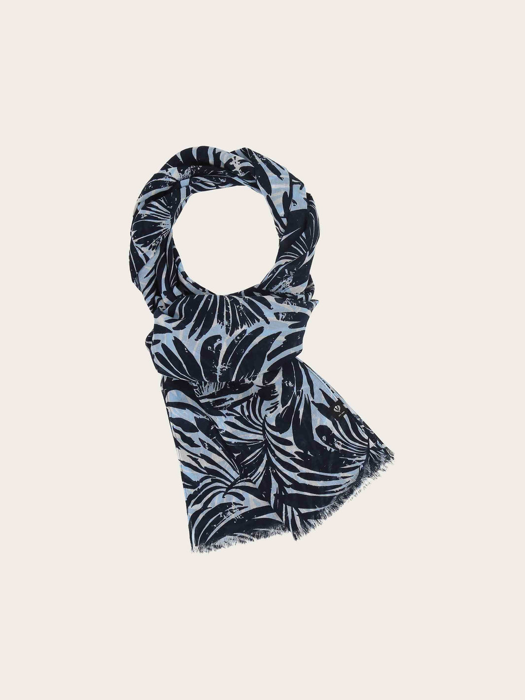 Schal mit Palmenblatt-Design aus reiner Baumwolle