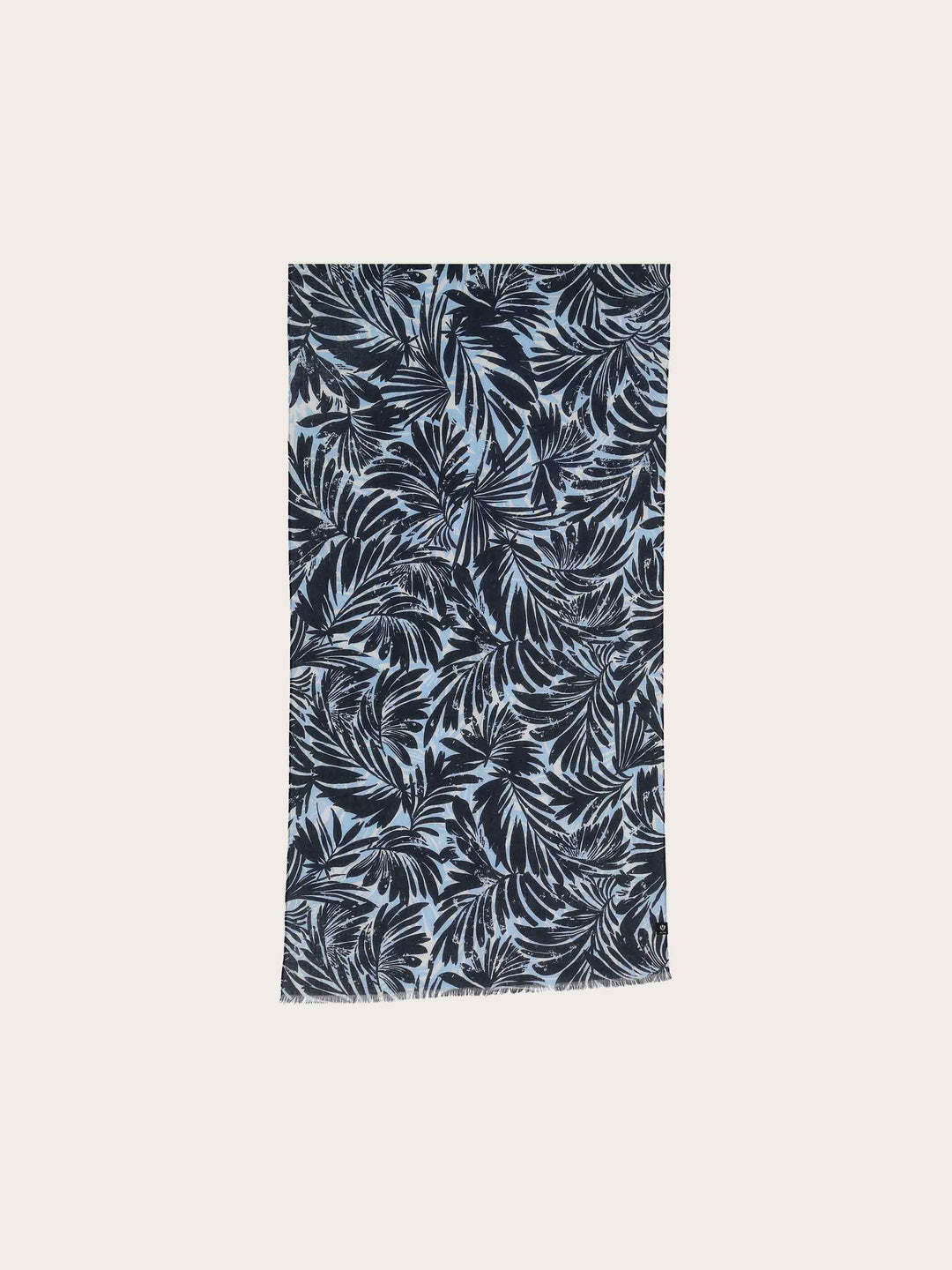 Schal mit Palmenblatt-Design aus reiner Baumwolle