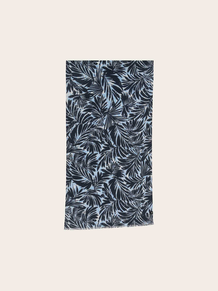 Schal mit Palmenblatt-Design aus reiner Baumwolle