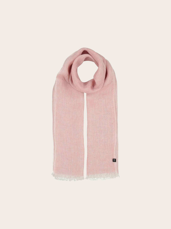 Leichter einfarbiger Schal aus reinem Leinen