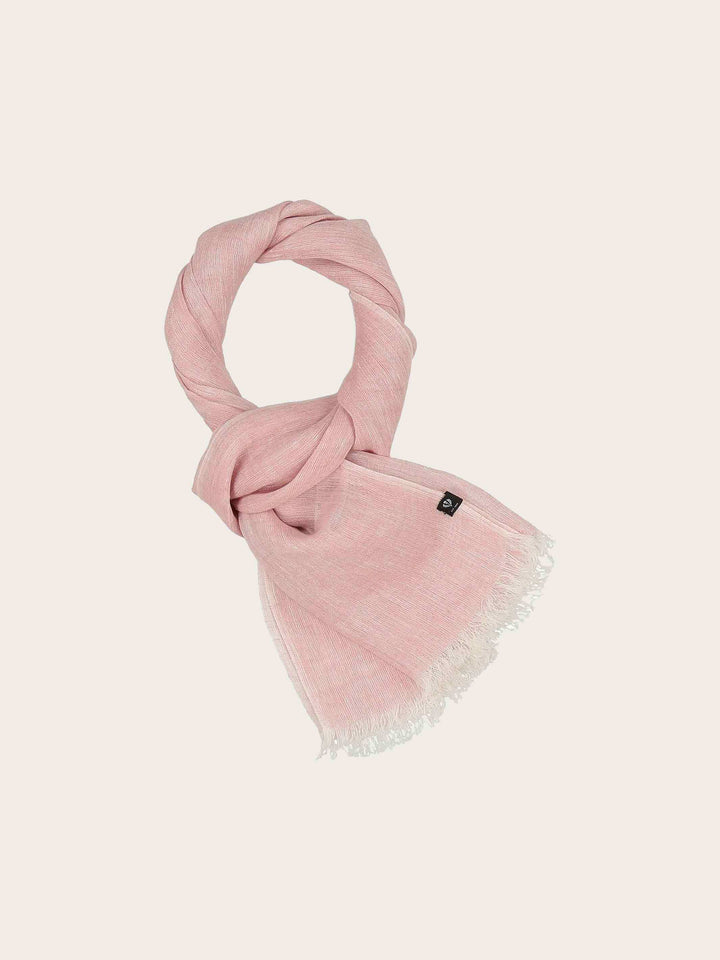 Leichter einfarbiger Schal aus reinem Leinen