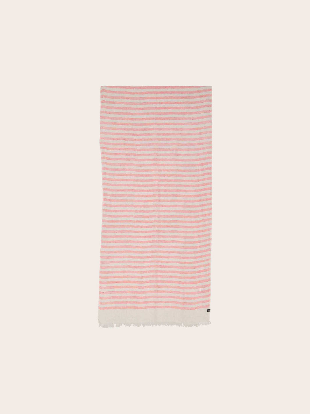 Leichter gestreifter Schal aus reinem Leinen
