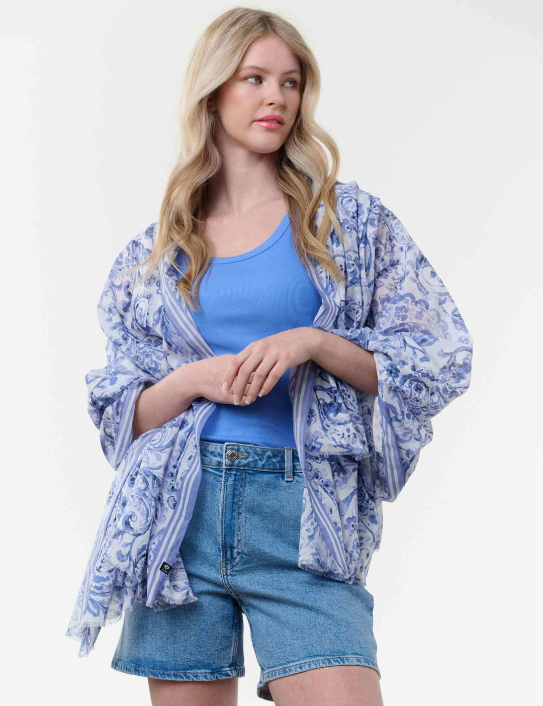 XL-Schal mit Paisley-Design - vielseitig tragbar