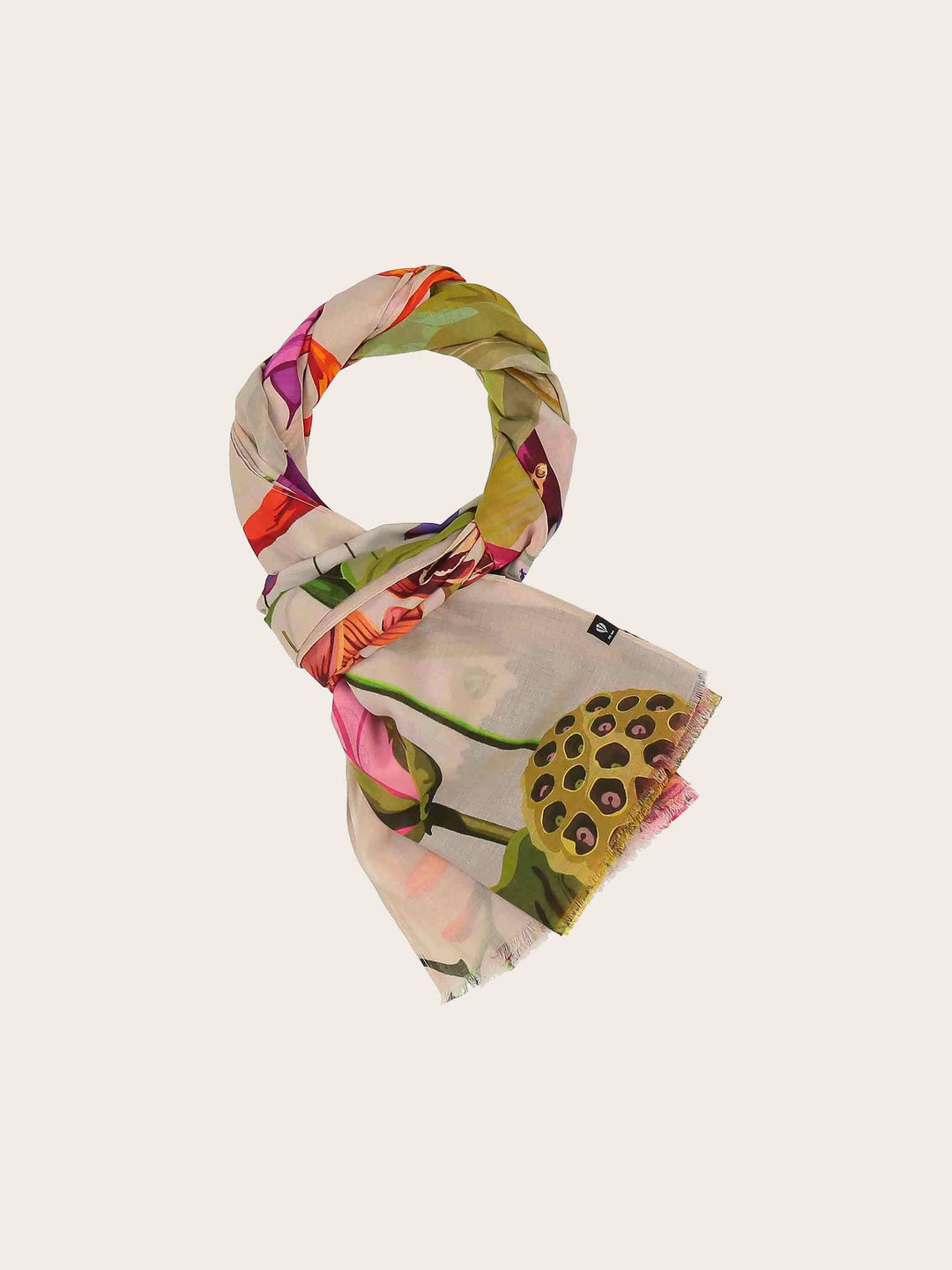 XL-Schal mit Blumen-Design - vielseitig tragbar