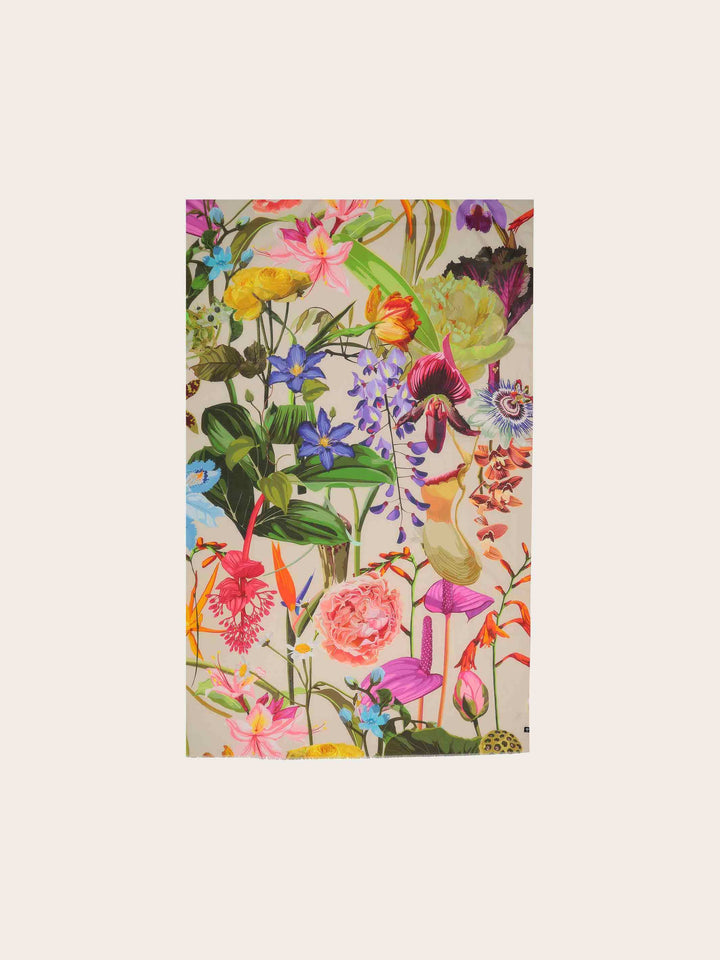 XL-Schal mit Blumen-Design - vielseitig tragbar