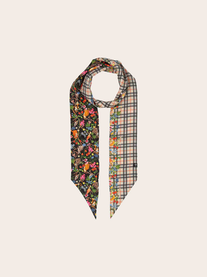 Twilly aus Seide mit FRAAS Plaid Karo und Tier-Print