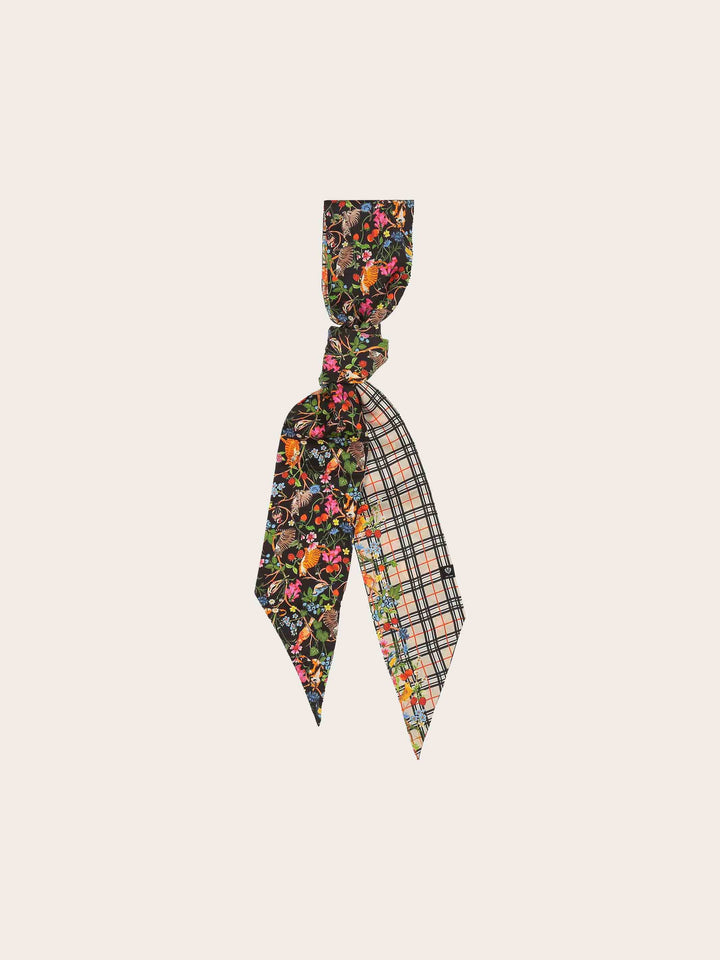 Twilly aus Seide mit FRAAS Plaid Karo und Tier-Print