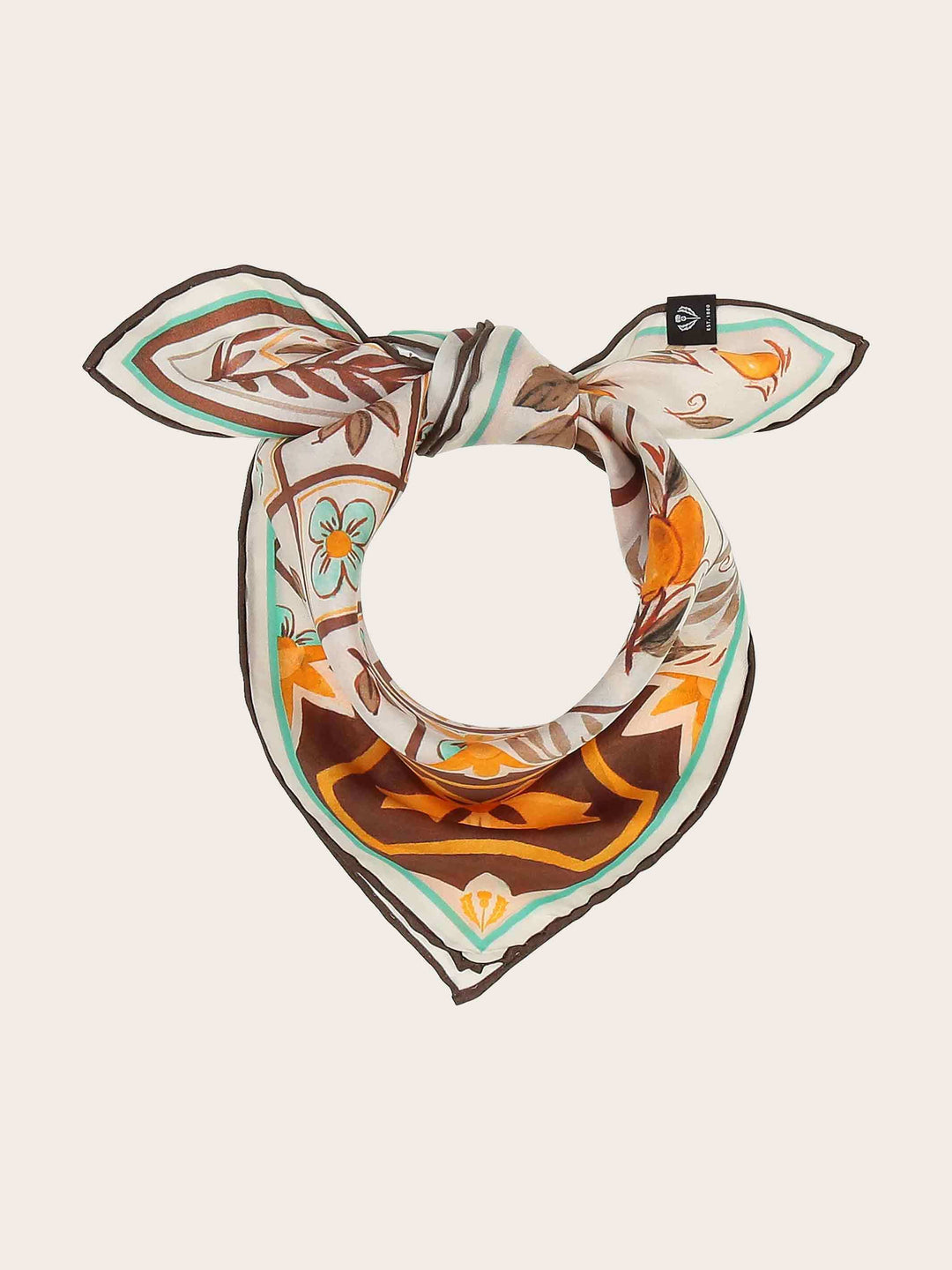 Seidentuch mit sommerlichem Zitronen-Design