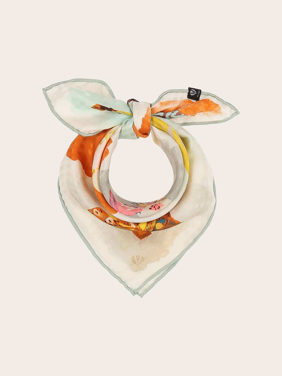 Nickituch mit Schmetterling-Design aus reiner Seide