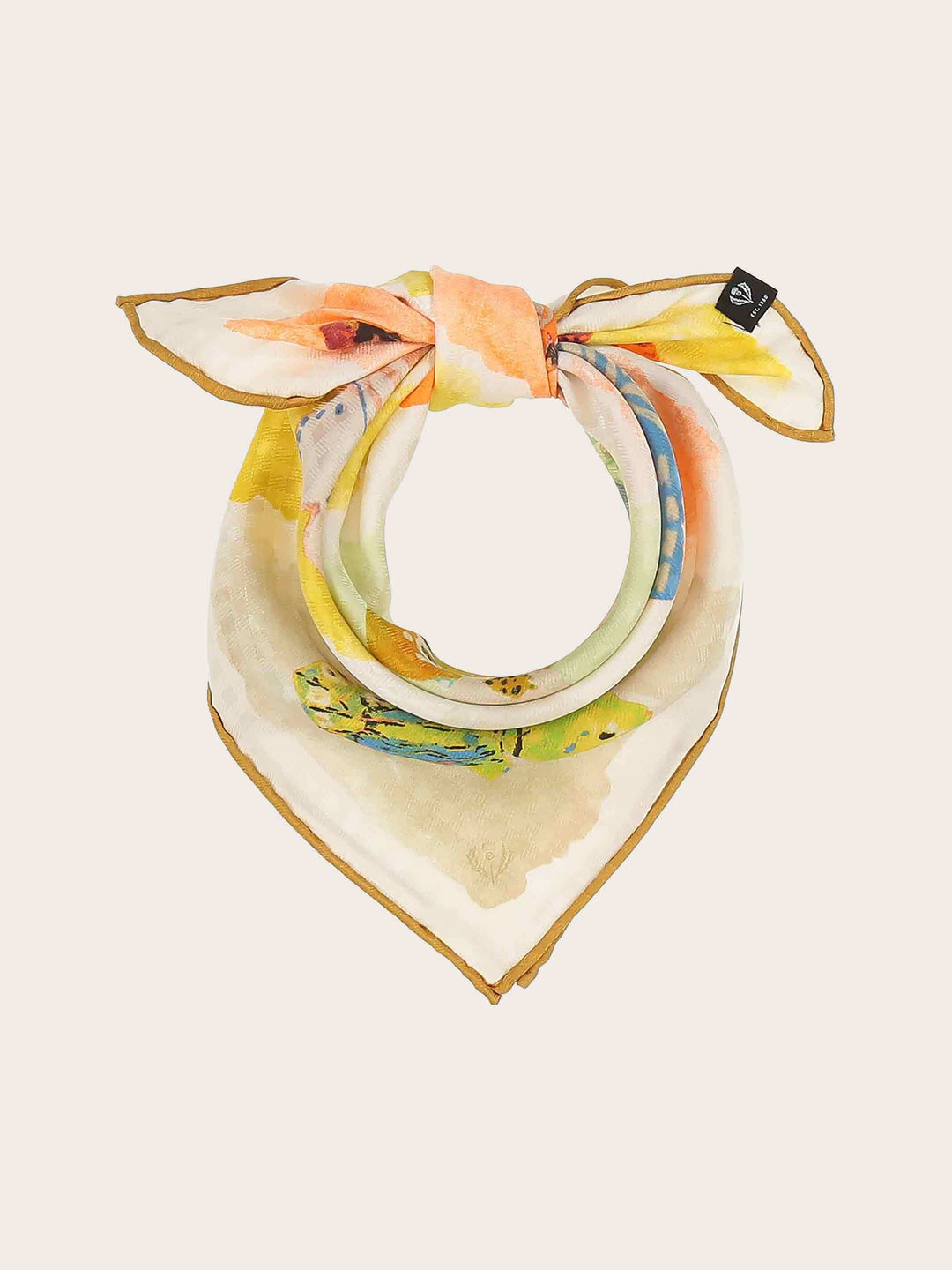 Nickituch mit Schmetterling-Design aus reiner Seide