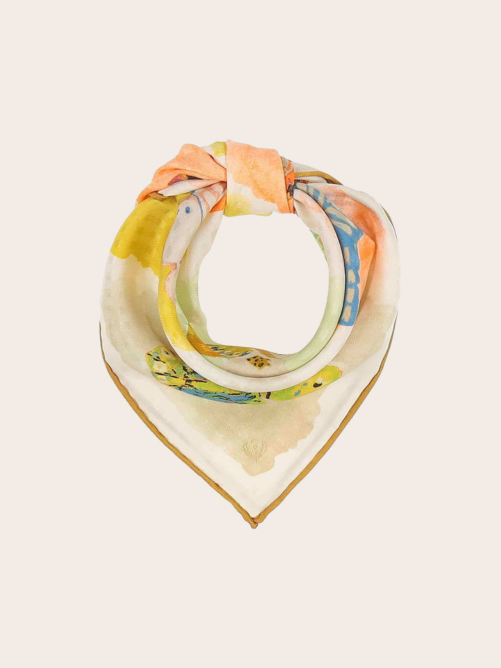 Nickituch mit Schmetterling-Design aus reiner Seide