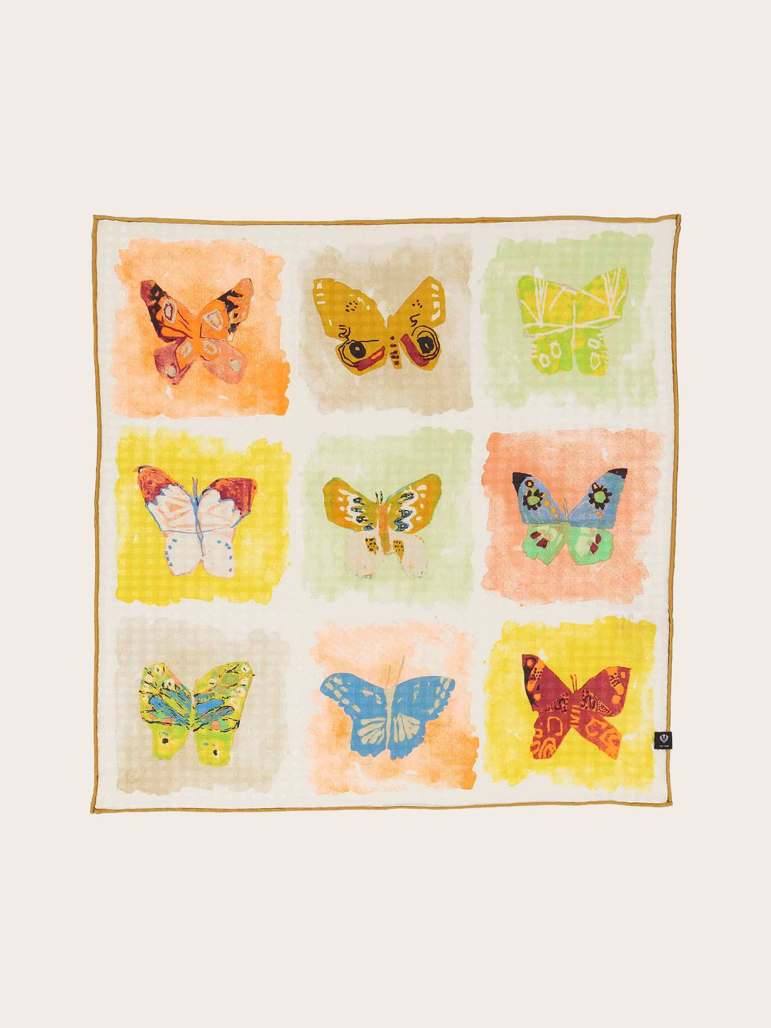 Nickituch mit Schmetterling-Design aus reiner Seide