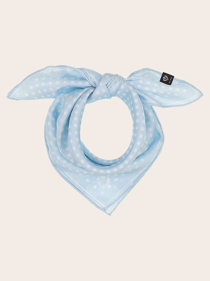 Gepunktetes Nickituch aus reiner Seide