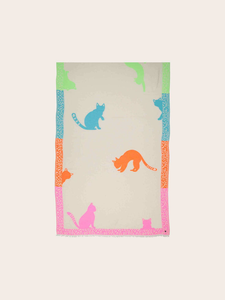 Leo-Stola mit Katzen-Design