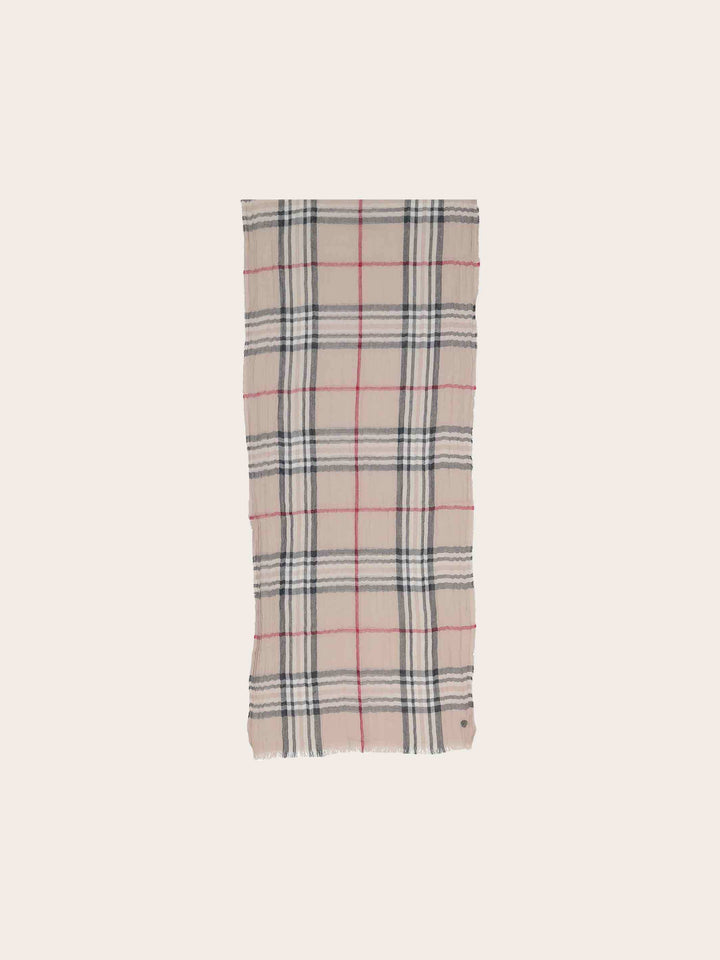Leichter Schal mit FRAAS Plaid Karo in Krepp-Optik