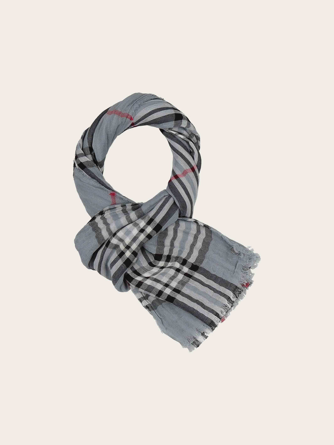 Leichter Schal mit FRAAS Plaid Karo in Krepp-Optik