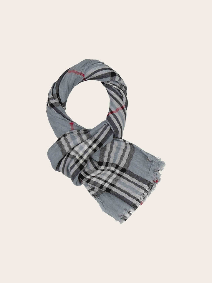 Leichter Schal mit FRAAS Plaid Karo in Krepp-Optik