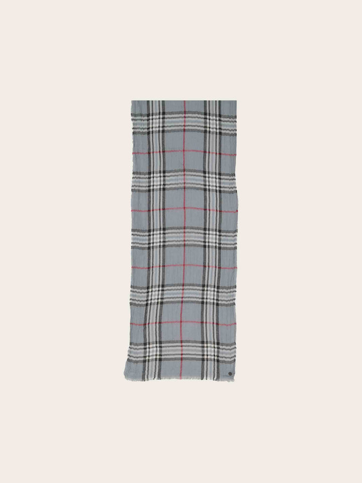 Leichter Schal mit FRAAS Plaid Karo in Krepp-Optik