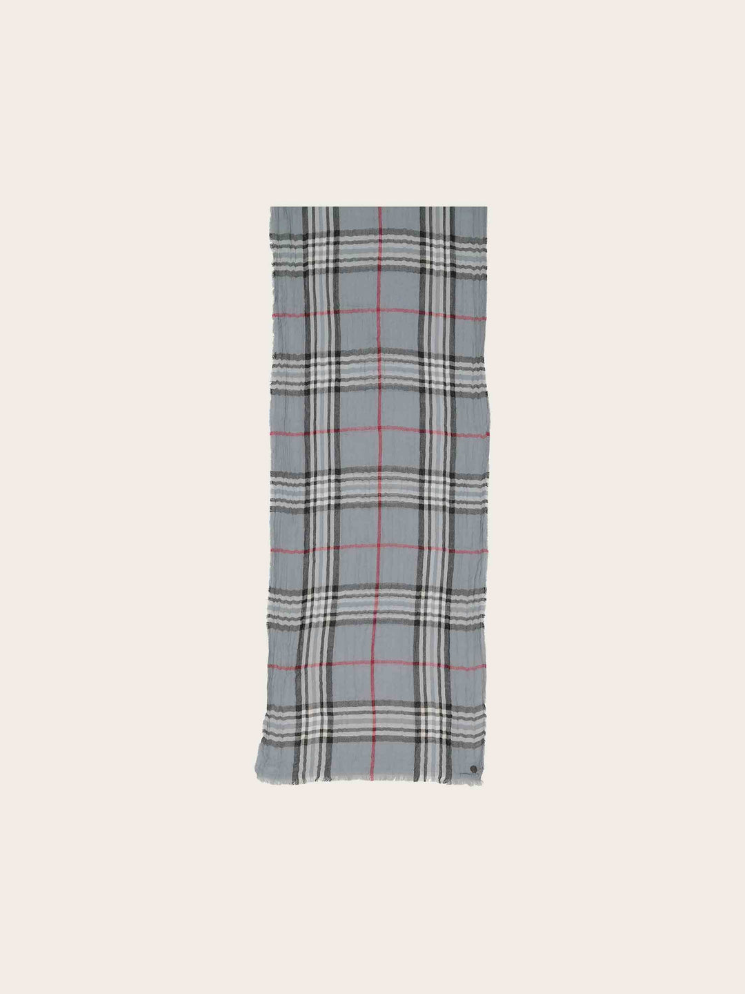 Leichter Schal mit FRAAS Plaid Karo in Krepp-Optik