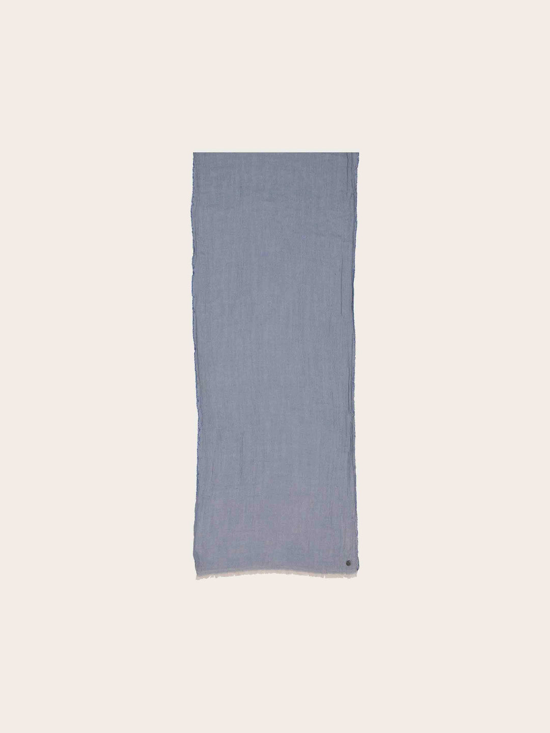 Leichter einfarbiger Schal in Krepp-Optik aus reiner Baumwolle