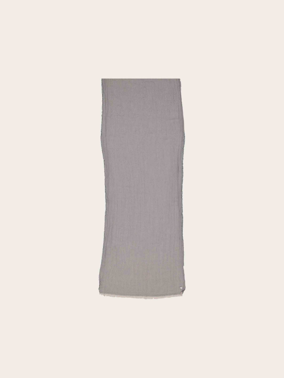 Leichter einfarbiger Schal in Krepp-Optik aus reiner Baumwolle