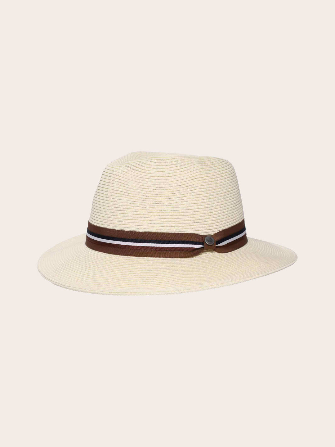 Einfarbiger bugatti Sommer-Fedora mit gewebtem Hutband