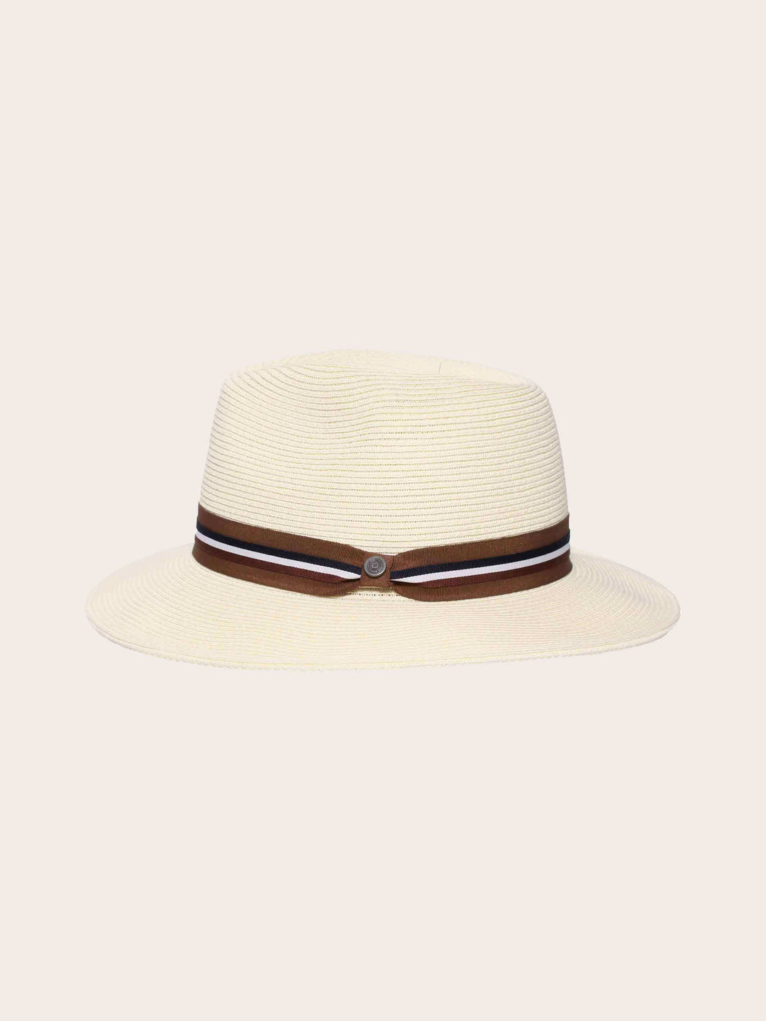 Einfarbiger bugatti Sommer-Fedora mit gewebtem Hutband