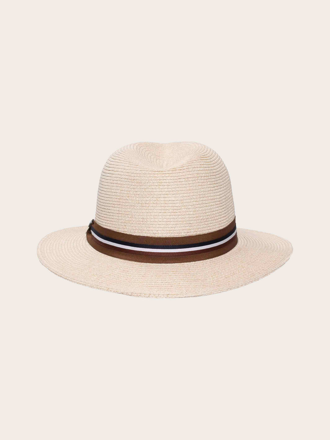 Einfarbiger bugatti Sommer-Fedora mit gewebtem Hutband