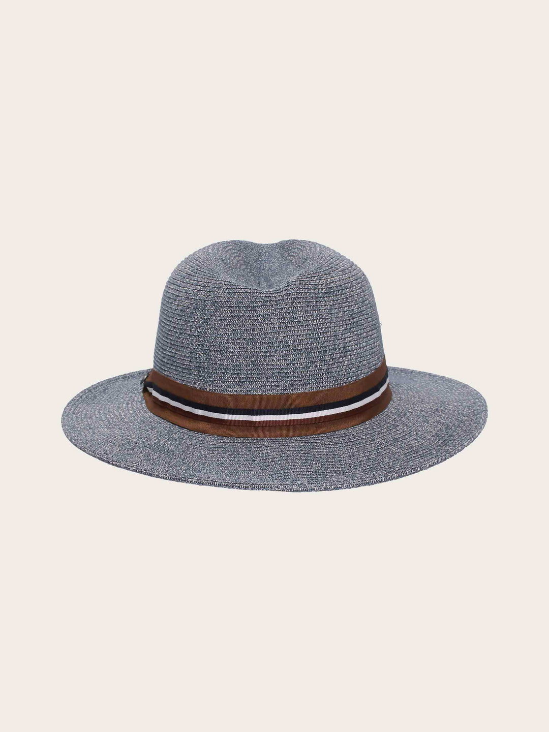 Einfarbiger bugatti Sommer-Fedora mit gewebtem Hutband