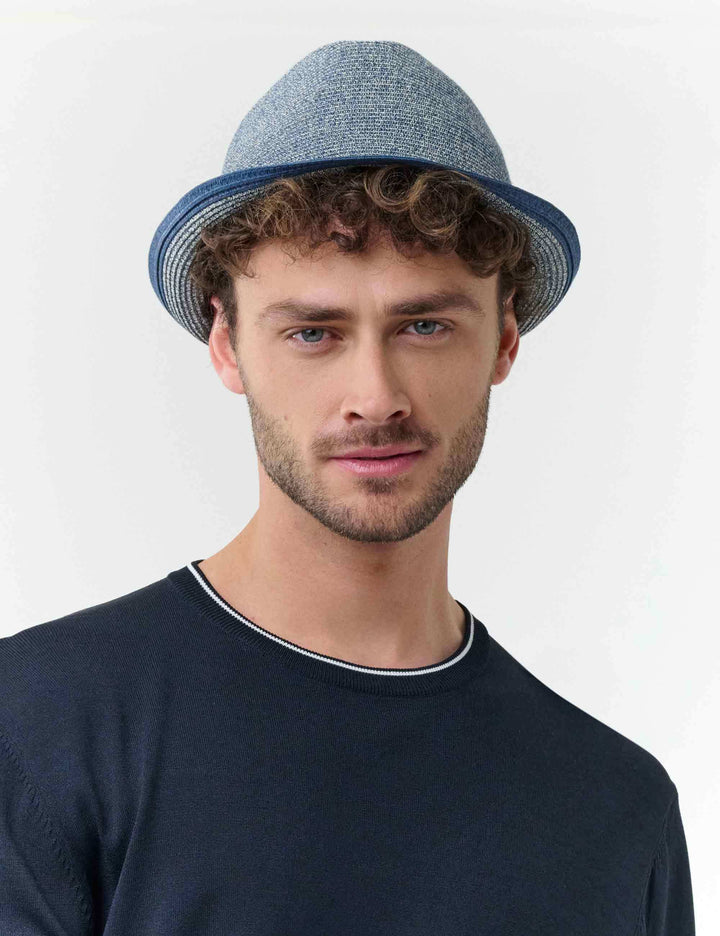 Faltbarer bugatti Trilby in Melange-Optik