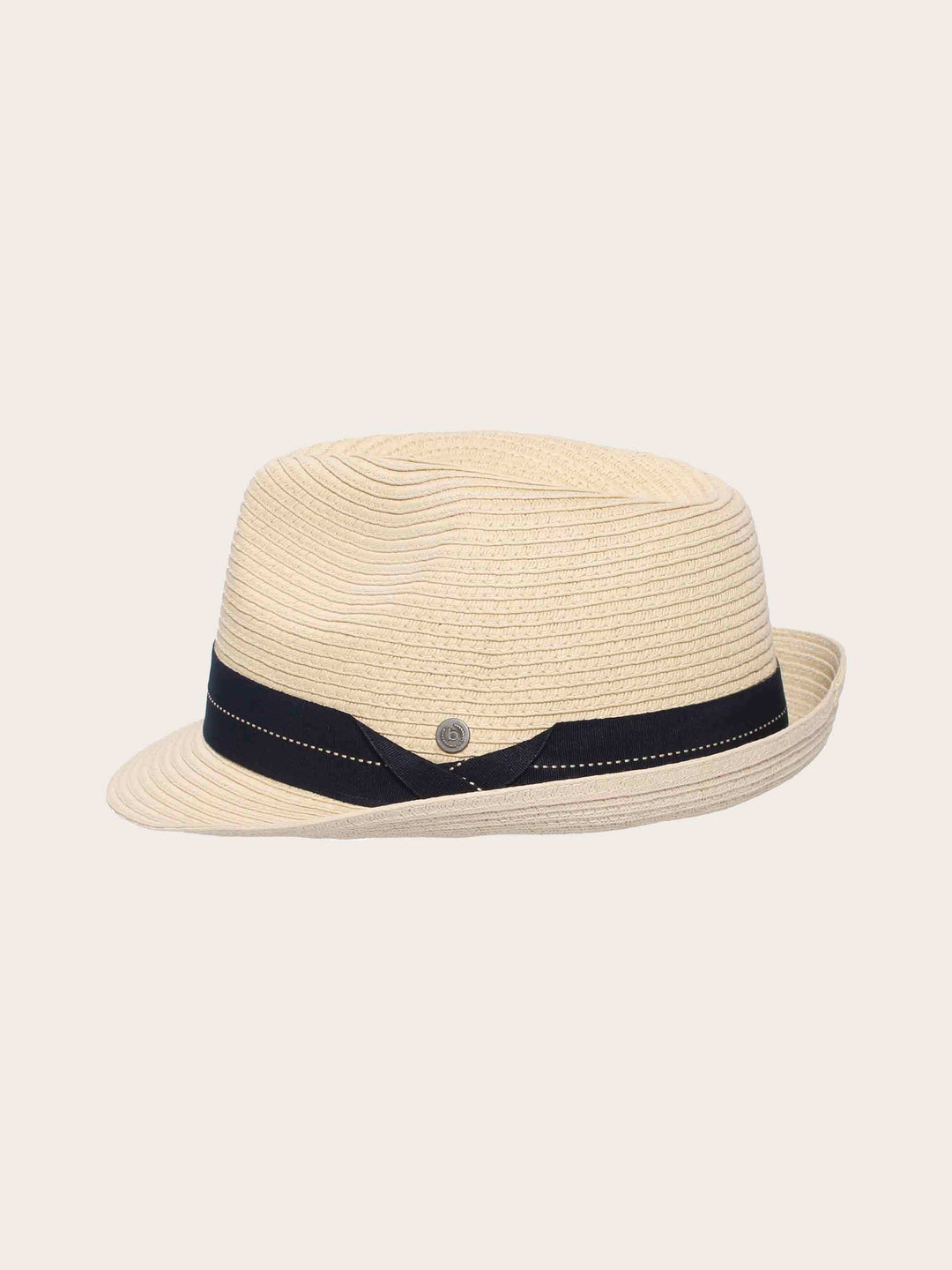 Einfarbiger bugatti Trilby für den Sommer mit breitem Hutband