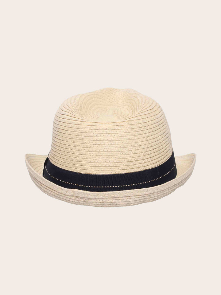 Einfarbiger bugatti Trilby für den Sommer mit breitem Hutband