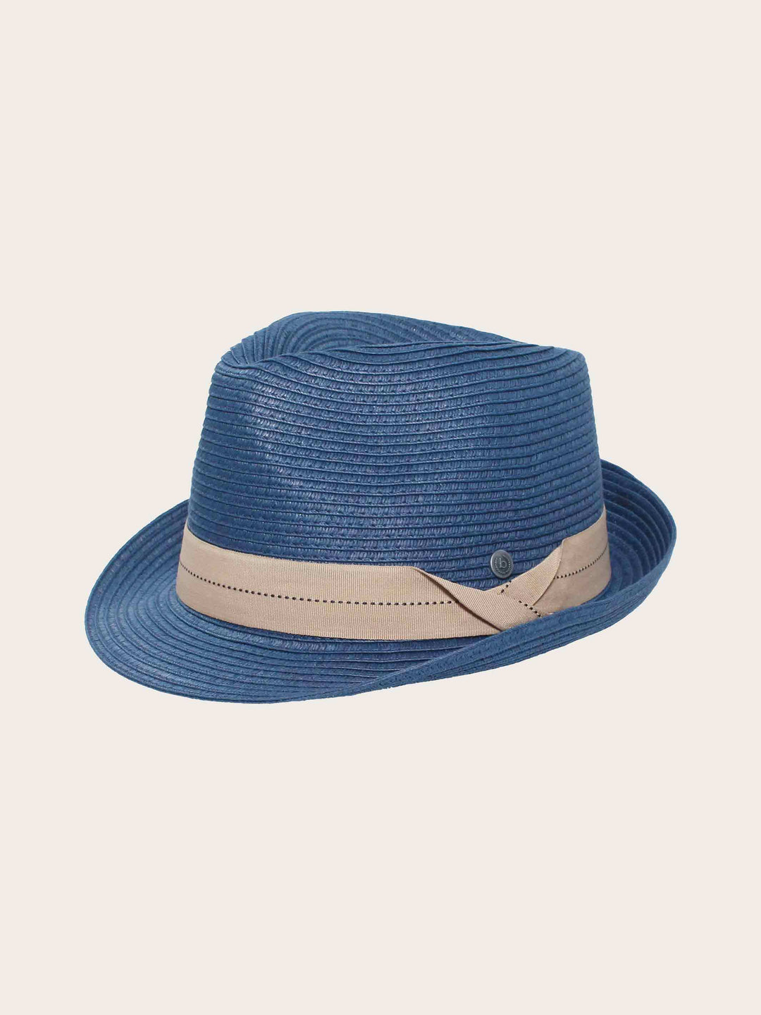 Einfarbiger bugatti Trilby für den Sommer mit breitem Hutband