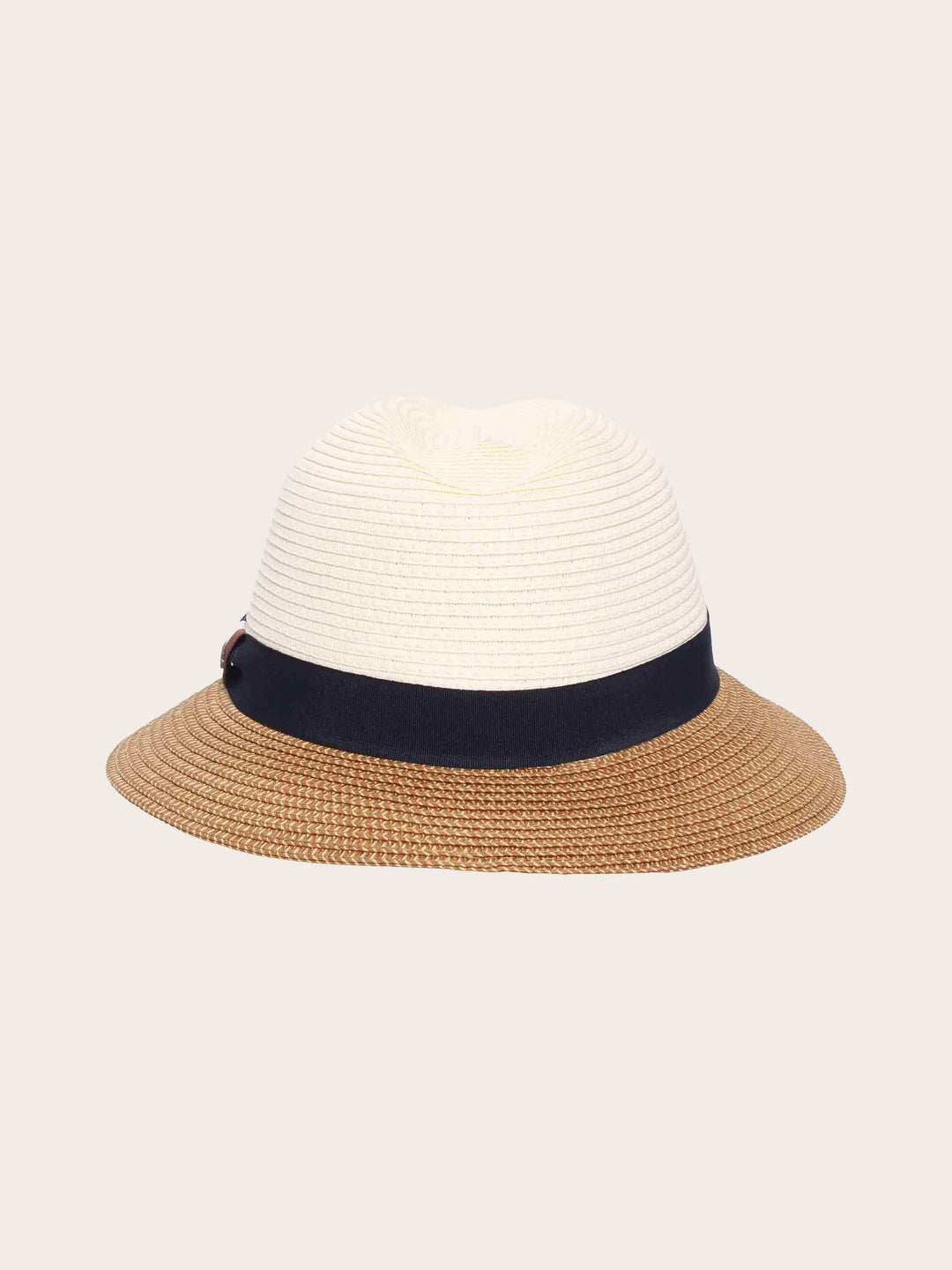 Zweifarbiger bugatti Sommer-Fedora mit Hutband