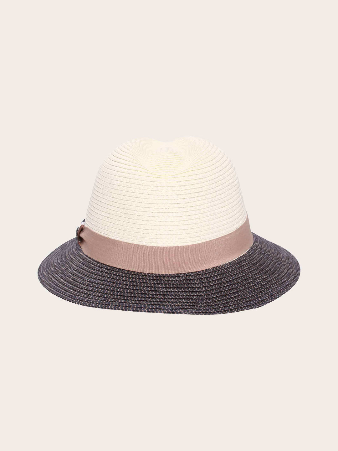 Zweifarbiger bugatti Sommer-Fedora mit Hutband