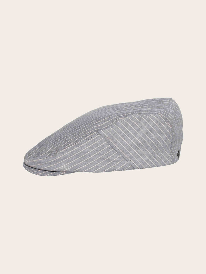 Bugatti Flatcap mit Nadelstreifen-Design