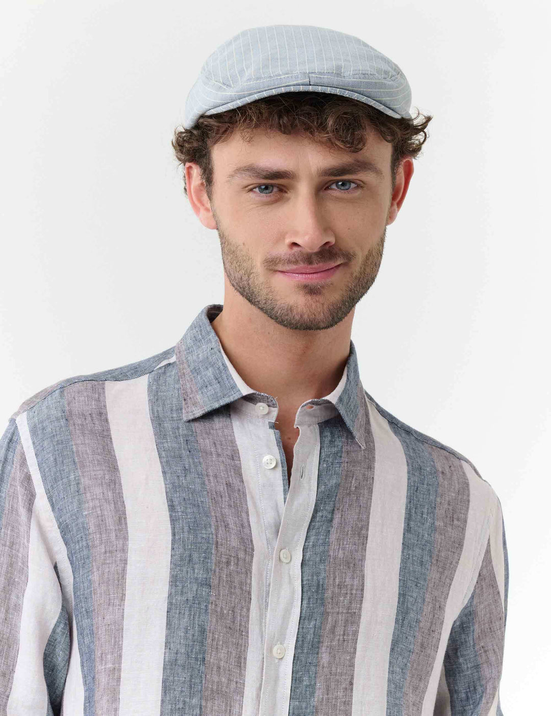 bugatti Flatcap mit Nadelstreifen-Design