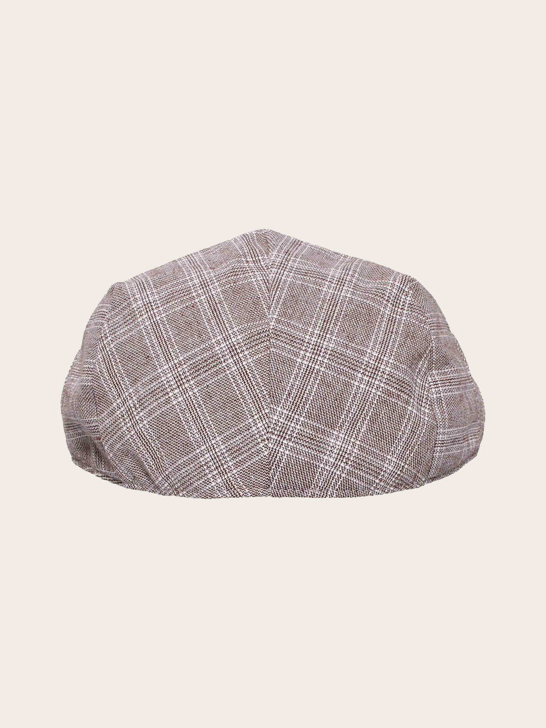 bugatti Flatcap mit Karomuster in Leinenmischung
